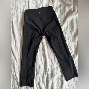 Lululemon Wunder Under Crop | size 4 | black